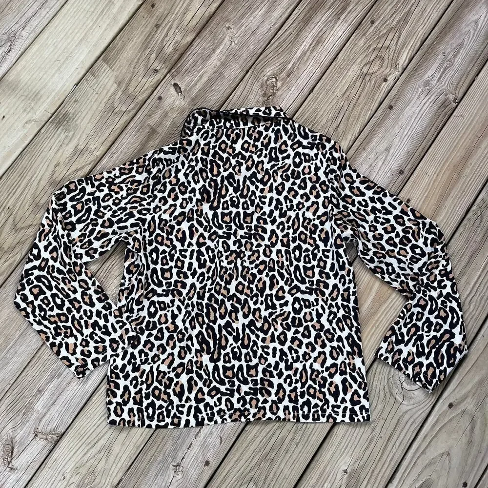 Banana Republic Women's Cheetah Print Pajama Top Size S. NEW